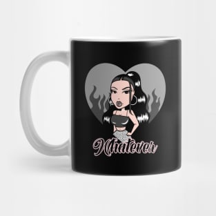 Whatever Girl Doll Light Black v2 Heart Mug